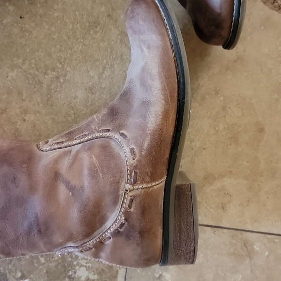 Corral light brown  leather boots 8 - Picture 5 of 10